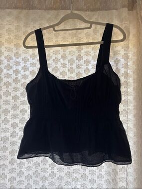 Black Women's Smocked Tank Top - Brand